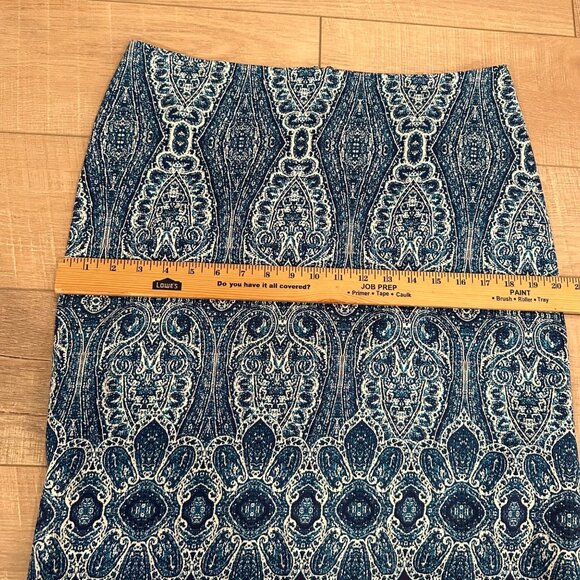 TALBOTS WOMENS BLUE PULL ON SKIRT SIZE 12 - Picture 5 of 8